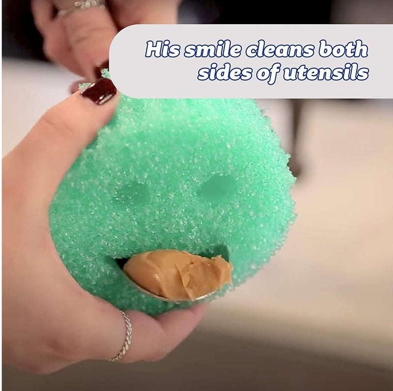 Scrub Daddy 1 Piece Assorted MultiColor Sponge, Scratch-Free Multipurpose Dish Sponge, BPA Free FlexTexture Scrubber, Stain and Odor Resistant Polymer Foam Kitchen Sponge - Image 4