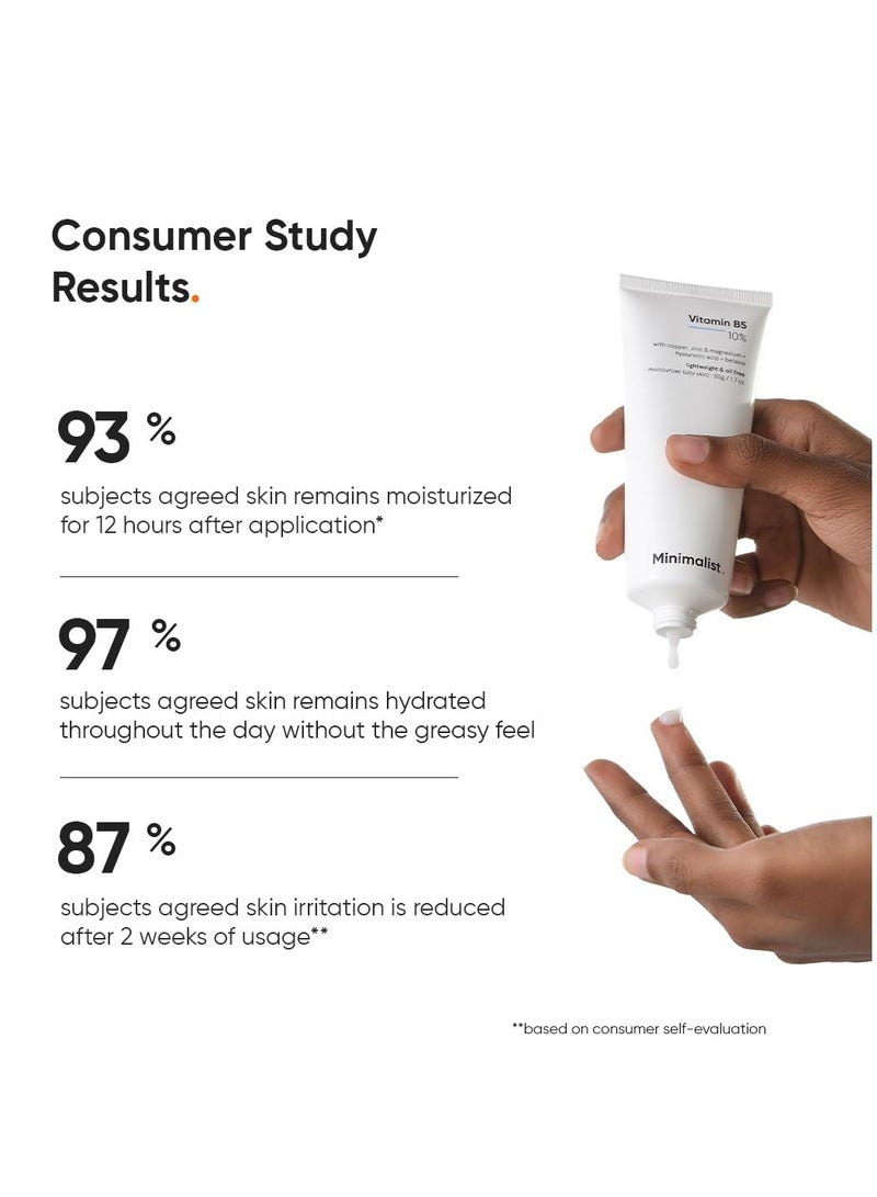 Minimalist Dehydrated Skin Moisturizer with 10% Vitamin B5 for Oily & Acne-Prone Skin | Oil-Free Hydration & Lightweight Gel Formula for Damaged Barrier Repair | Fast-Absorbing & Non-Sticky Lightweight Winter Cream For Women & Men | Fragrance-Free | 50 grams - Image 5