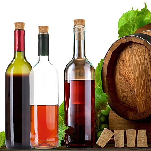 anGrace 60 Pack Natural Soft Wood Corks, Tapered Cork Wooden Beer Bottle Stopper for Wine Making Craft, Leakproof - Image 5