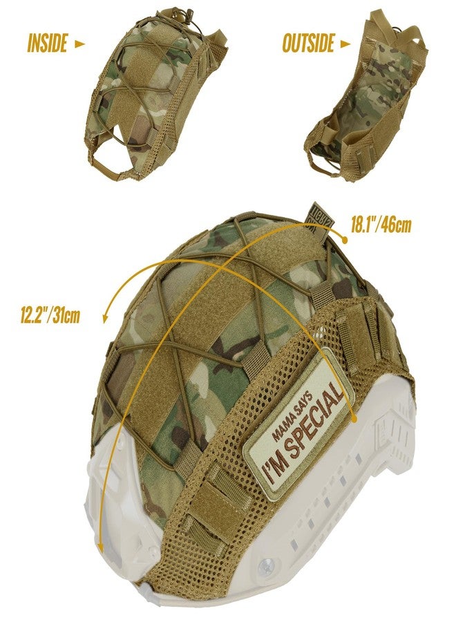 OneTigris Helmet Cover, Tactical Cloth Cover for Fast Helmet in Size L or M/L, XL or L/XL, Bump Helmet in Size XL or L/XL - ZKB12 No Helmet - Image 4