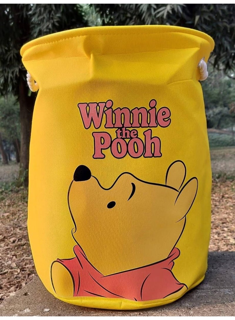 باسكت تخزين متعدد الأستخدامات كتان تقيل مبطن من الداخل بيد قماش قابل للطي 35*45سم