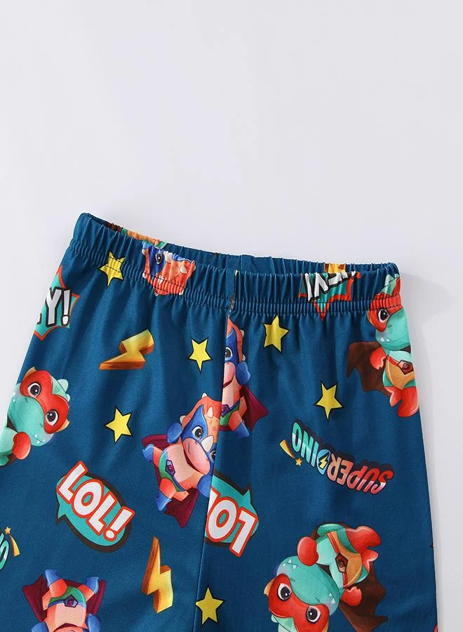 babyqlo Super Dino Glow-in-the-Dark PJs for Boys
