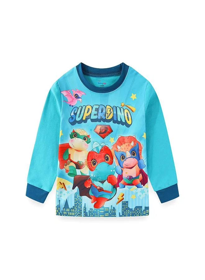 babyqlo Super Dino Glow-in-the-Dark PJs for Boys
