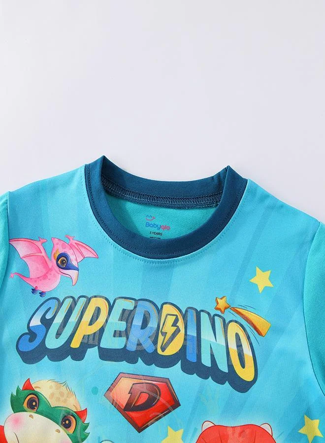 babyqlo Super Dino Glow-in-the-Dark PJs for Boys