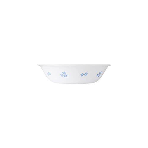 CORELLE Secret Garden Glass Vegetable Bowl 296 ml, Lightweight & Durable, Made of Vitrelle Glass, Microwave & Dishwasher Safe, Elegant Crockery for Dining & Gifting - Set of 6 - Image 1