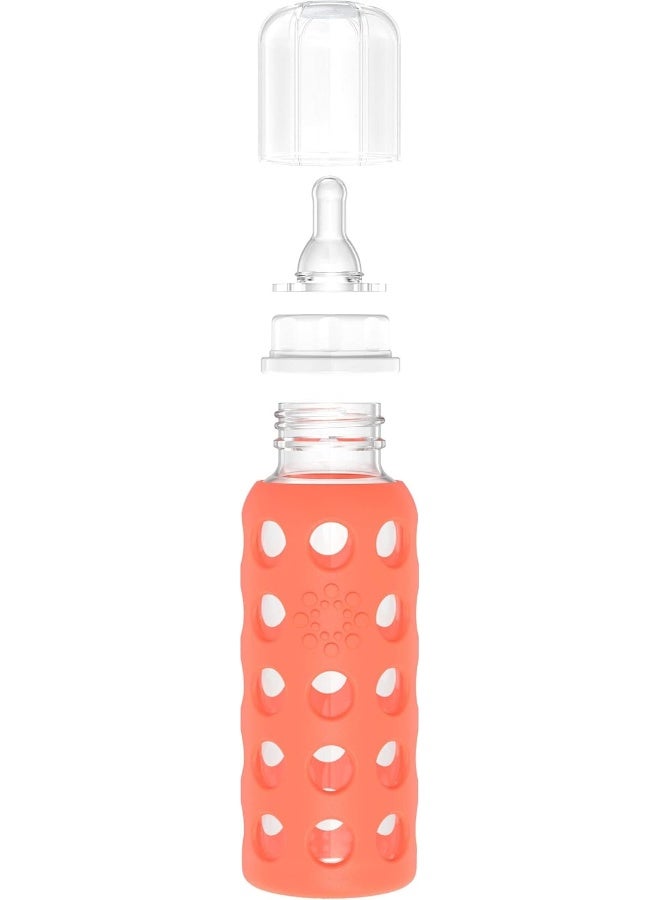 Lifefactory Glass Baby Bottle Papaya 265 ml - Image 4