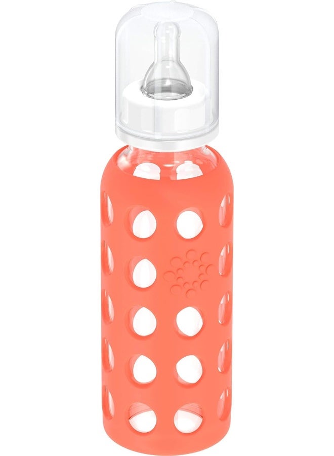 Lifefactory Glass Baby Bottle Papaya 265 ml - Image 2