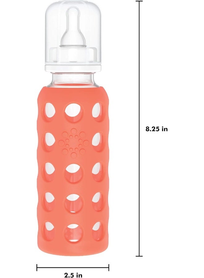 Lifefactory Glass Baby Bottle Papaya 265 ml - Image 5