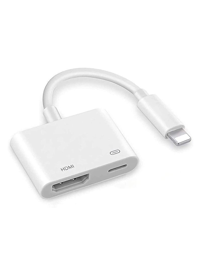 ماركة غير محددة محول HDMI للايفون إلى التلفاز، محول AV رقمي 1080P، شاشة تزامن اتصال HDMI للايفون والايباد  - Image 1