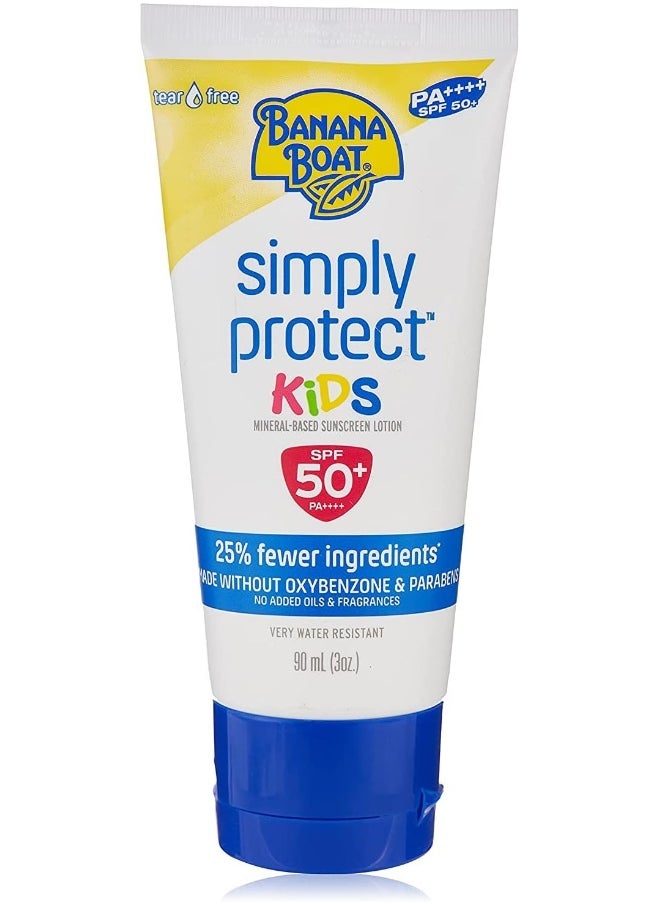 BANANA BOAT Banana Boat Simply Protect Kids Sun Protection Lotion SPF 50+, 90 ml  - Image 1