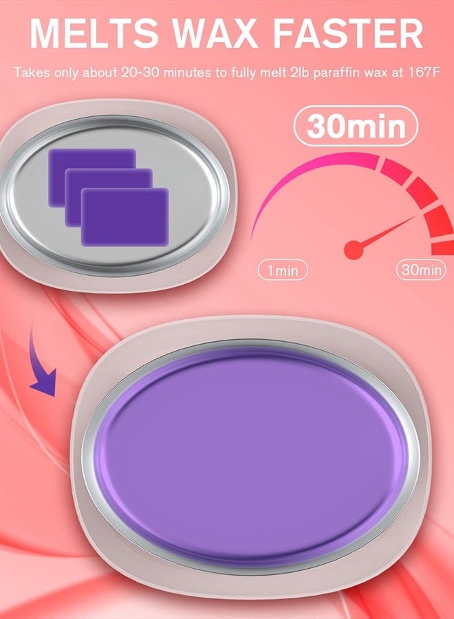 Wattne Paraffin Wax Machine for Hand and Feet -Paraffin Wax Warmer Moisturizing Kit Auto-time and Keep Warm Paraffin Hand Wax Machine for Arthritis (Pink) - Image 4