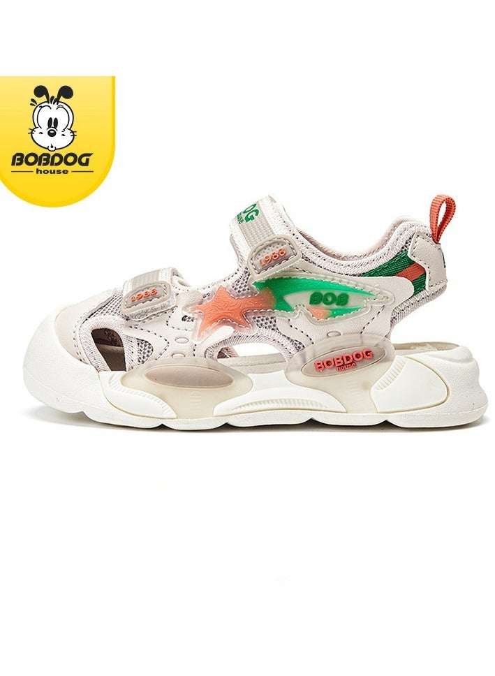 BOBDOG New Children's Sandals Soft Bottom Baotou Beach Shoes  - Image 1