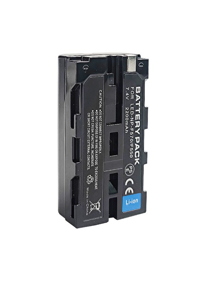 Suitable For Sony NP-F570/F770/F970 Half Decoding Photography Fill Light Battery Monitor Special Battery-Standard Capacity:F960/F970   6600mAH - Image 2