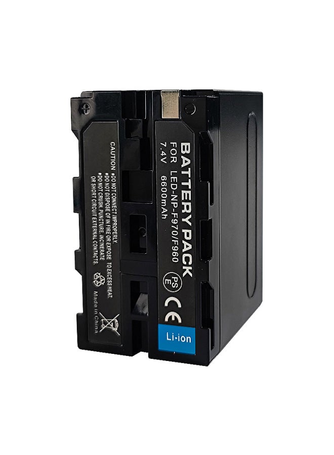 Suitable For Sony NP-F570/F770/F970 Half Decoding Photography Fill Light Battery Monitor Special Battery-Standard Capacity:F960/F970   6600mAH - Image 4