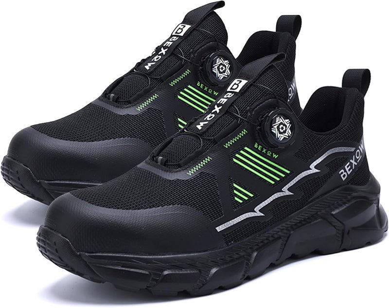 Bexow Premium Safety Shoes Steel Toe Lightweight Work Sneakers Industrial Footwear for Men and Women - Image 2