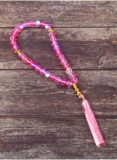 The Black Pearl Accessories Fabulous Pink Opal Stone Prayer Bead of 33 Beads  - Image 1