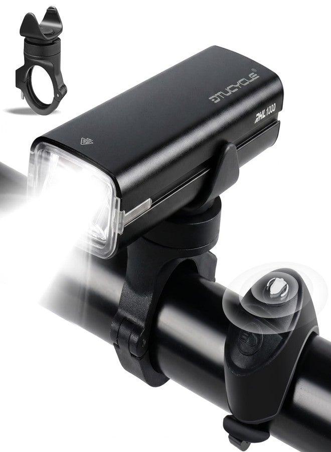 TPQKA Bike Light with Horn & Remote, High Lumens USB Rechargeable Front Bike Headlight for Night Riding, Aluminum Waterproof Headlight for Mountain/Road/EBIKE (Type-C, 5000mAh) - Image 1