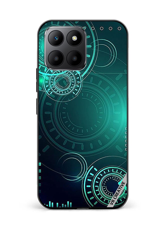 VR CREATIVE Protective Case Cover For Honor 70 Lite Green Technology Design Multicolour - Image 1