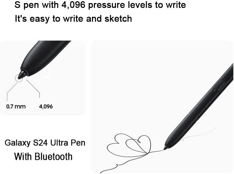 Befzygwk Galaxy S24 Ultra S Pen WithBluetooth Replacement for Samsung Galaxy S24 Ultra 5G Touch Stylus Pen, S24 S Pen Replacement + Tips/Nibs (Yellow) - Image 1