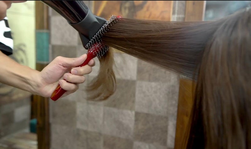 Perfehair Small Round Hair Brush for Blow Drying With Soft Nylon Bristles, 1.6 Inch, for Short or Medium Curly Hair-Red - Image 3