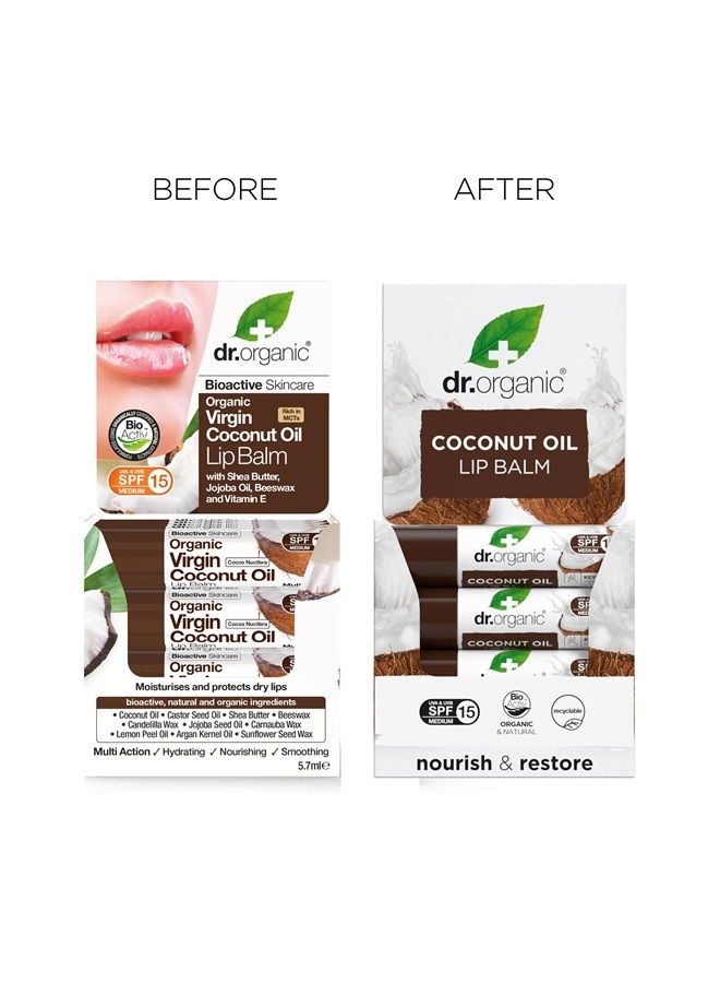 dr.organic Dr Organic Virgin Coconut Oil Lip Balm - Image 2
