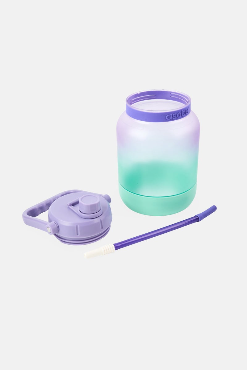 asobu Jumbo Gallon Water Jug With Silicone Straw 3780 ml, Multicolor - Image 4