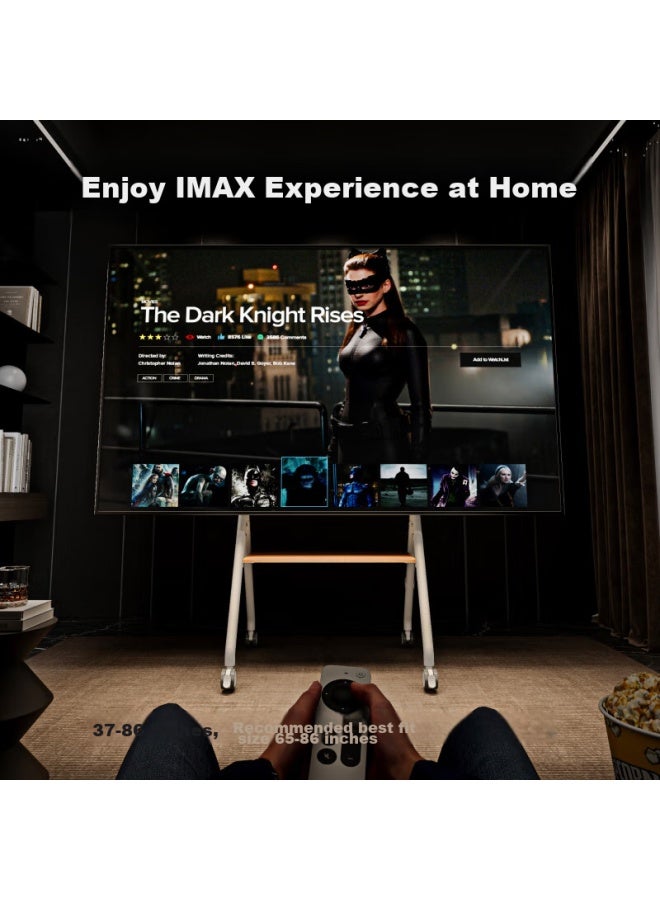 Brateck Tv Stand, Floor-standing Tv Mobile Stand, Artistic Tv Bracket, Tv Cart, Xiaomi Wall Mount, Movable Tv Cabinet, Cabinet-style Fs350m - Image 3