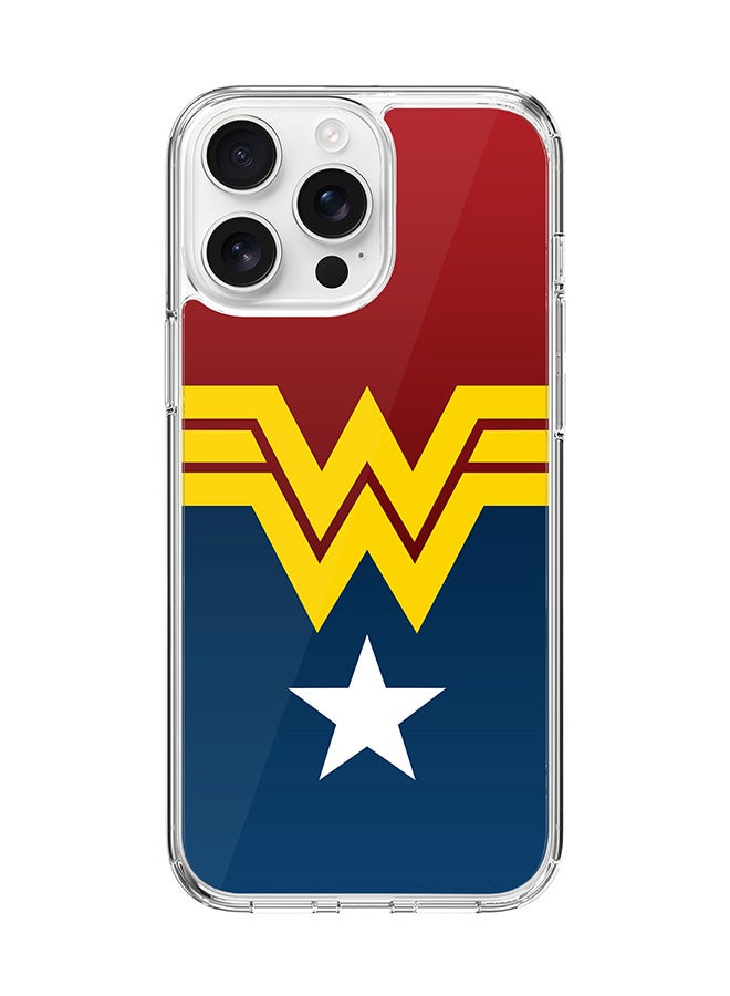 Stylizedd For iPhone 16 Pro Max Case [Compatible with MagSafe] Slim Magnetic cover Clear Phone Case - Wonder Woman - Image 1