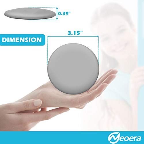 Neoera Door Stopper Wall, 3.15" Round Soft Rubber Door Stop, Silicon Wall Protector, Premium Self Adhesive Door Bumper (Gray, 3.15" 4 Pack) - Image 5