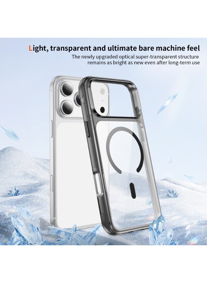 Malaksky For iPhone 17 Pro Max Case, Heavy Duty Shockproof Protection Phone Cases, Anti-Drop, Dual Layer Transparent Protective Cover Compatible with iPhone 17 Pro Max, 6.9 inch, Crystal Black - Image 5