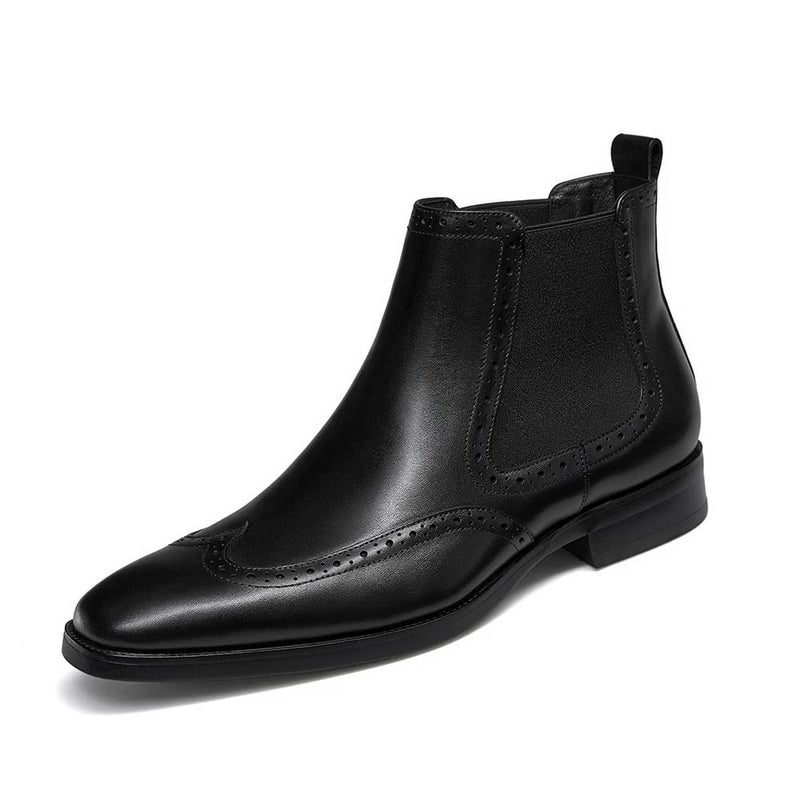 FRASOICUS Mens Chelsea Boots Mens Leather Dress Boots - Image 1
