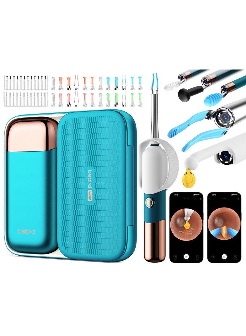 Bebird EarSight Ultra Visual Earwax Removal Camera Kit – 2K HD Medical-Grade Endoscope with 5G WiFi, Flexible Silicone Earpick, Tweezers, Sponge & Sticky Tips, ENT Diagnostic Tools, Safe Ear & Facial Cleaning for Adults, Kids & Family - Image 1