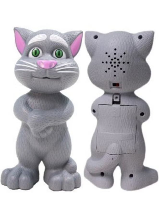 TOY GARDEN Intelligent Talking Tom Cat with Recording, Music, Story & Touch Functionality, Wonderful Voice with Stories & Songs (Grey)  - Image 2