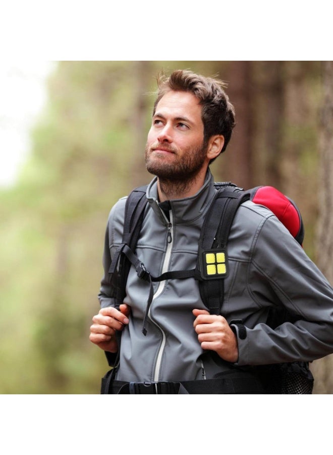 اليسا مجموعة من 4 مصابيح يدوية صغيرة قابلة لإعادة الشحن على شكل سلسلة مفاتيح - 800 لومن COB ساطعة، مصباح جيب محمول مزود بمغناطيس وفتاحة زجاجات وحلقة تثبيت للتخييم وصيد الأسماك والمشي - Image 4