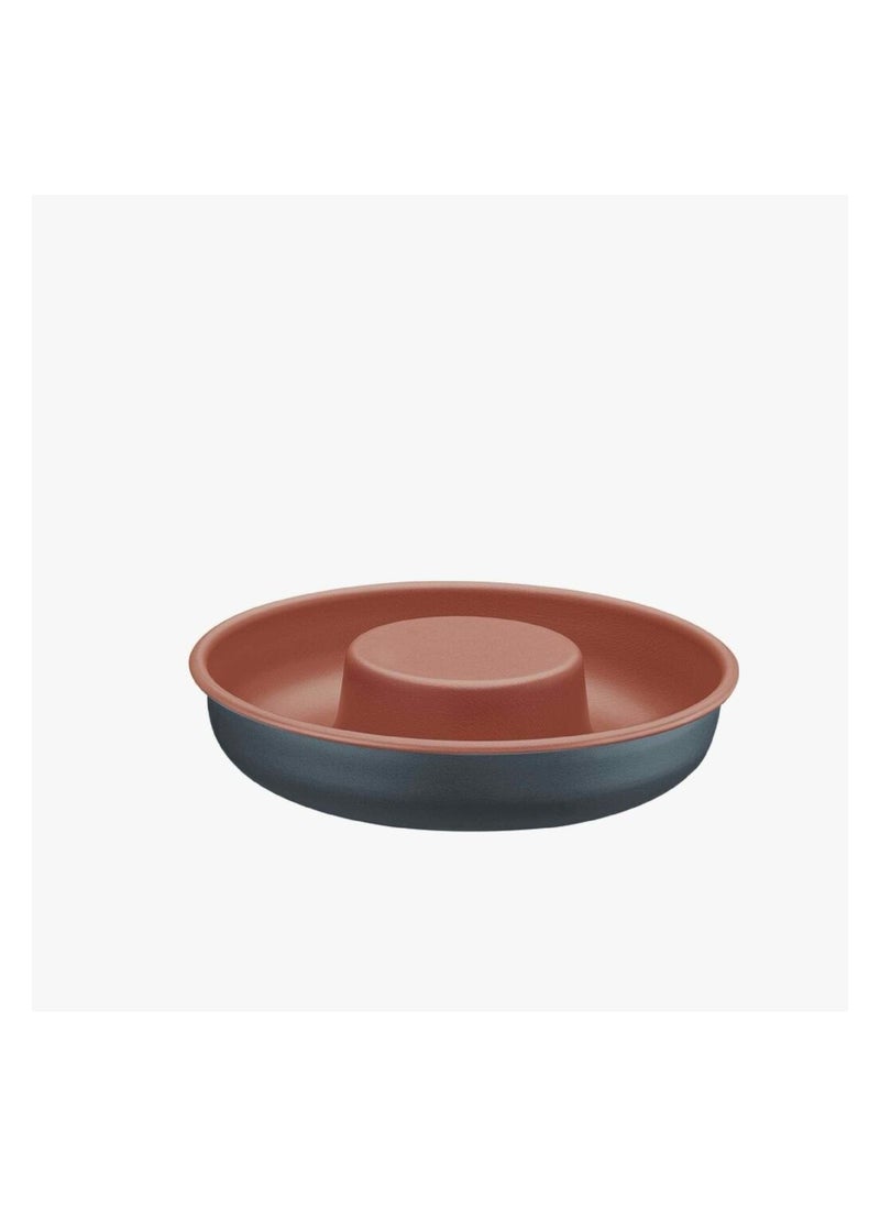 TRAMONTINA - Since 1911,Made in Brazil- Bakery 24cm 1.4L Graphite Gray Aluminum Cake Mold with Interior Copper Starflon T1 PFOA Free Nonstick Coating - Image 1