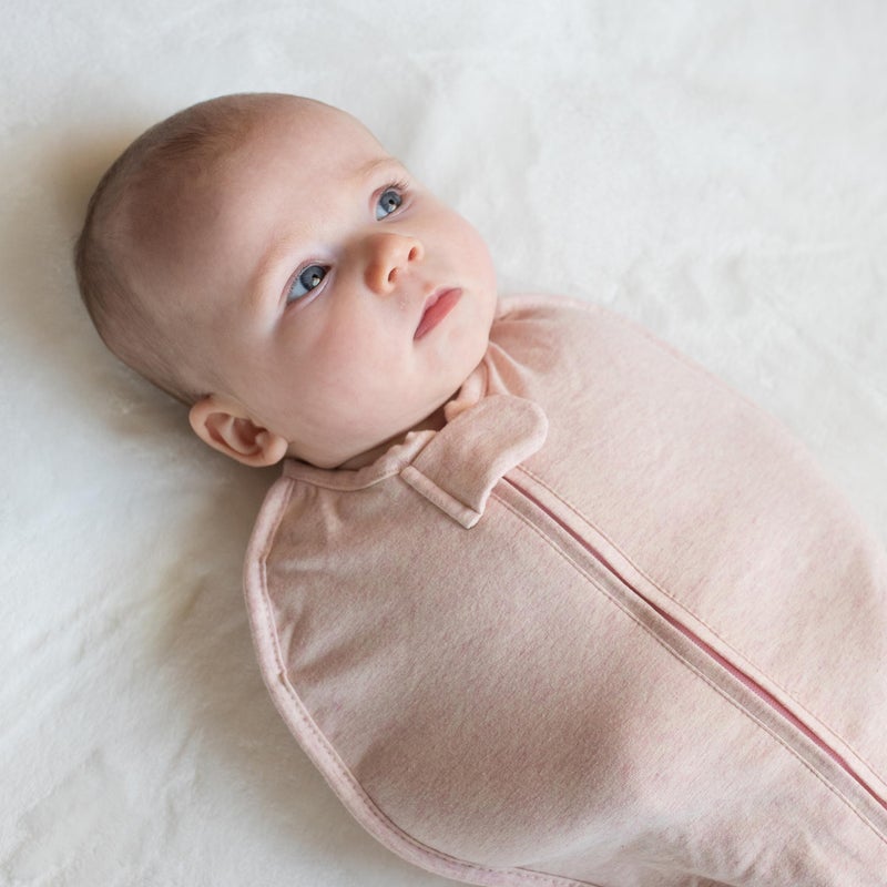 Woombie Original Baby Swaddling Blanket - Self-Soothing, Cotton Baby Swaddle with Zipper - Wearable Newborn Blanket, Watercolor Roses, 14-19 lbs - Image 3