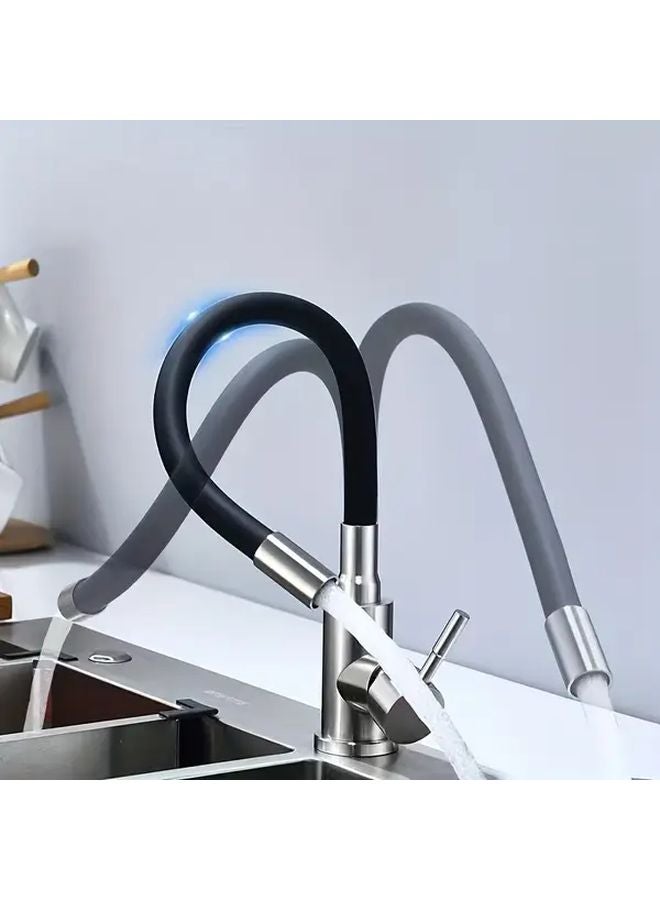 Black 12 Inch Heavy Duty Faucet Hose Extender With Swivel Connector Leakproof - Image 3