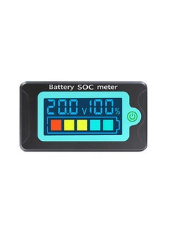 Waterproof Battery SOC Power Meter Capacity Indicator 8-100V Direct Current Voltmeter 12.0V 24V 36V 48V 60V 72V Lithium Iron Phosphate Battery Ternary Lithium Polymer Battery Tester