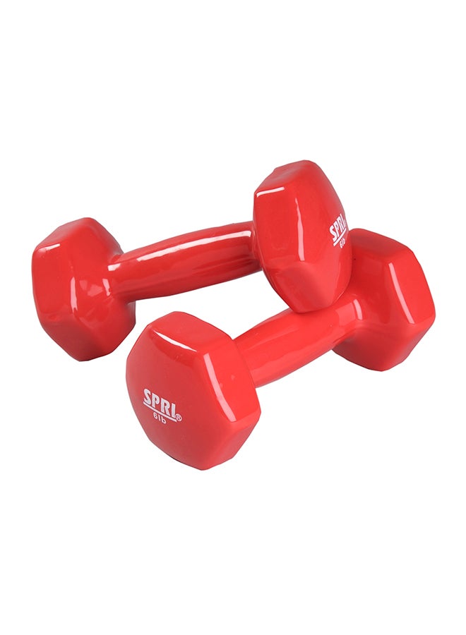 SPRI Vinyl-Coated Dumbbell – 2.72KG (6LB) Single – Compact Strength Training Weight for Home & Gym - Image 1