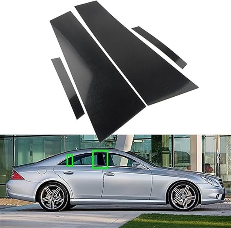 Wivplex 4 Pcs Car Window Trim Cover for CLS C219 - Image 4
