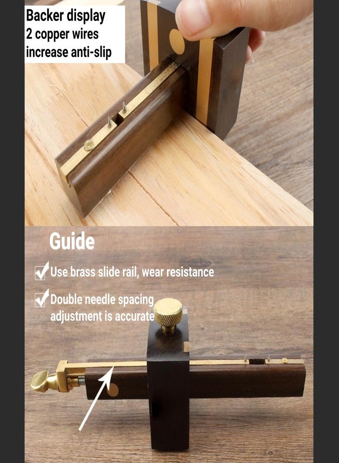 LiebeWH Woodworking Marking Ebony Mortise 8 Inch Carpenter Scraper Scriber - Image 4