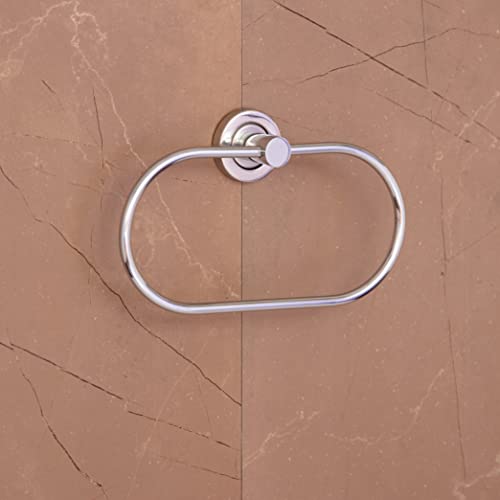 Garbnoire Stainless Steel Napkin Ring, Towel Ring, Napkin Holder, Towel Hanger, Bathroom & Kitchen Accessories for Homes, Hotels Decor- Chrome Finish (Pack of 1) - Image 4
