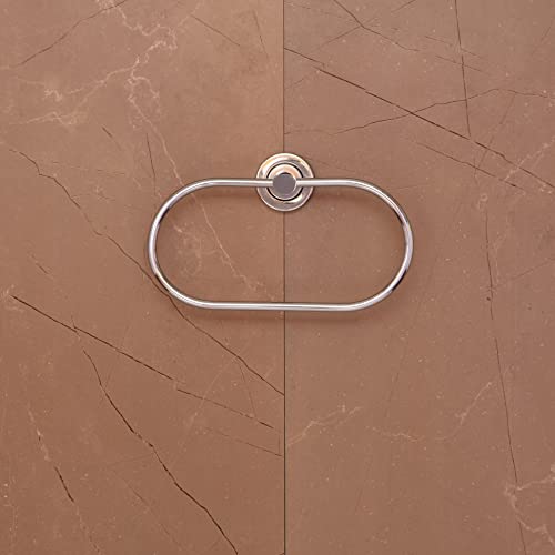 Garbnoire Stainless Steel Napkin Ring, Towel Ring, Napkin Holder, Towel Hanger, Bathroom & Kitchen Accessories for Homes, Hotels Decor- Chrome Finish (Pack of 1) - Image 5