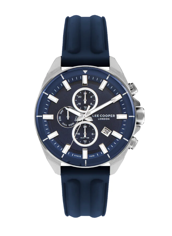لي كوبر LEE COOPER Men's Multi Function Blue Dial Watch - LC07881.399