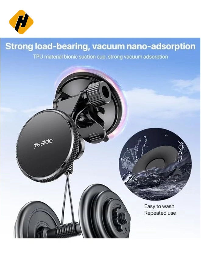 HuHa "C177 Mini MagSafe Magnetic Car Holder – Compact Suction Cup Mount for iPhone and Magnetic Devices"  - Image 4