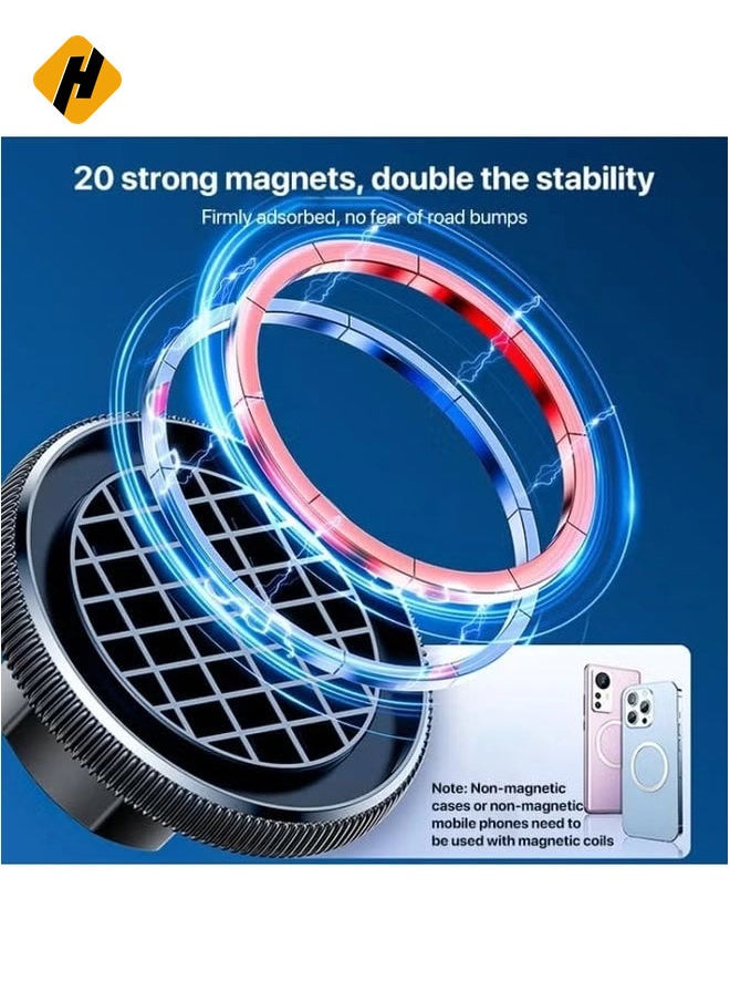 HuHa "C177 Mini MagSafe Magnetic Car Holder – Compact Suction Cup Mount for iPhone and Magnetic Devices"  - Image 3