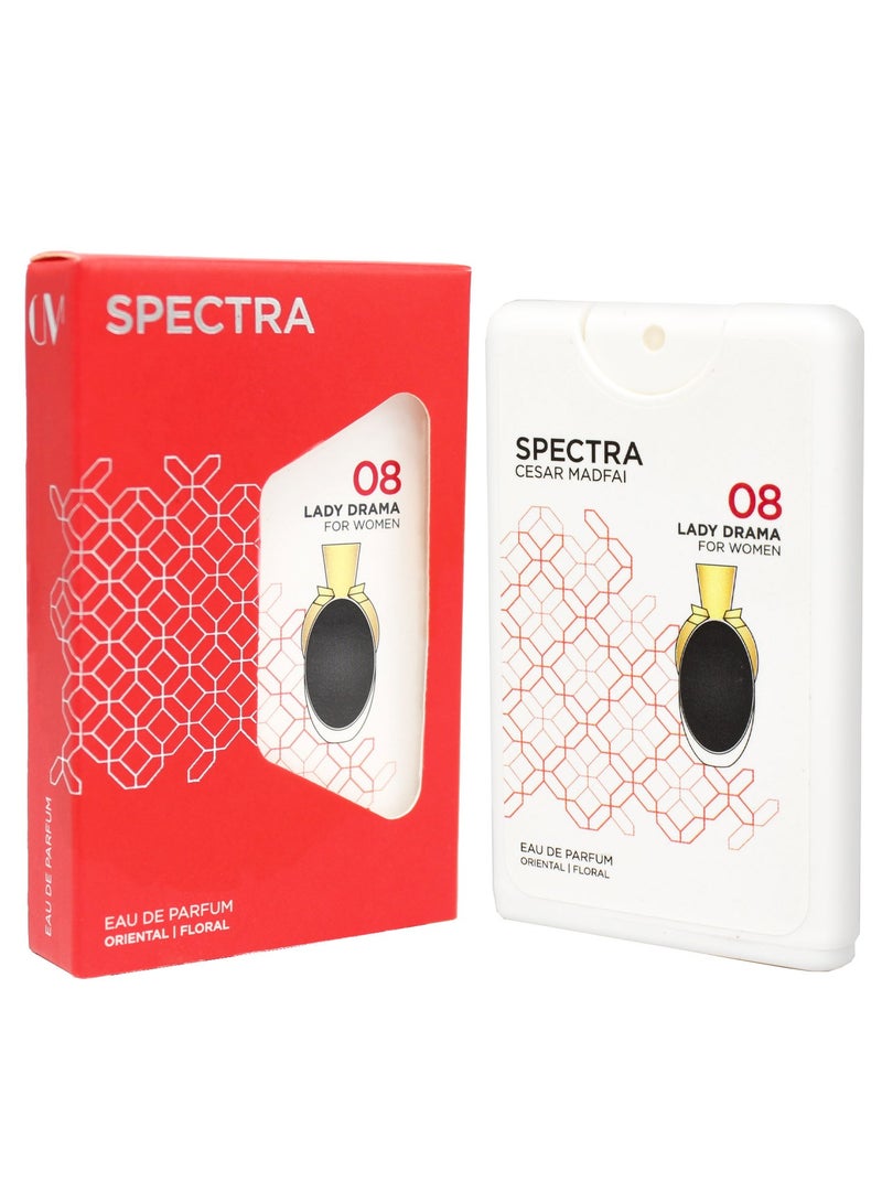 سبكترا بوكيت 008 عطر ليدي دراما بيرفيوم للنساء - 18مل - Image 1