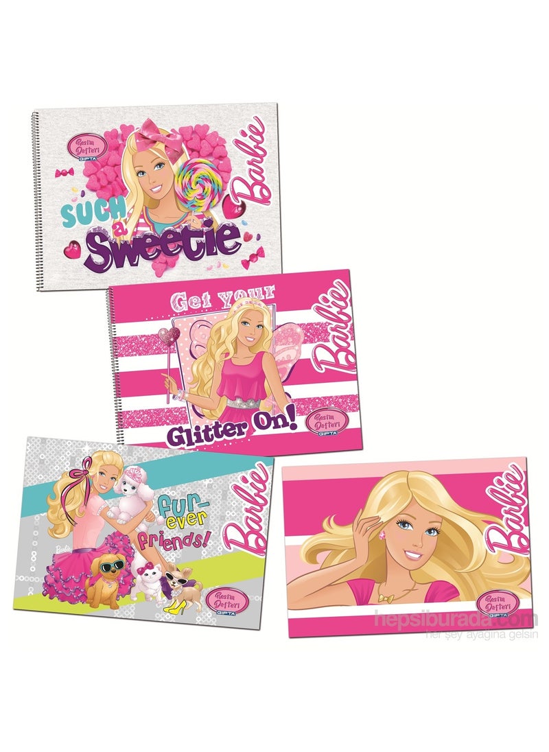 Gıpta 5452 Barbie Spiral Drawing Book 25x35 cm 15 Sheets 
