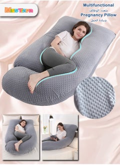 MissTiara U Shaped Full Body Pillow for Pregnancy Sleeping Support, Maternity Pillow for Pregnant Women Back, Hips, Legs, Belly, with Removable Velvet Cover 170*90*65 CM  - Image 1
