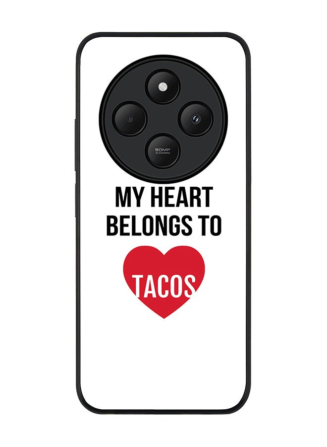 Stylizedd For Xiaomi Redmi 14C / 14R Case,Slim fit Camera Protection, Shockproof Thin Phone cover - My heart belongs to tacos - Image 1